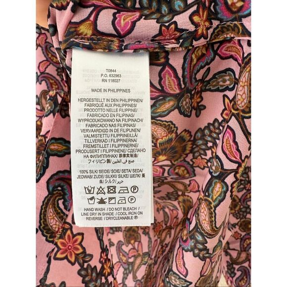 Boden Silk Button Down Shirt - Picture 8 of 9